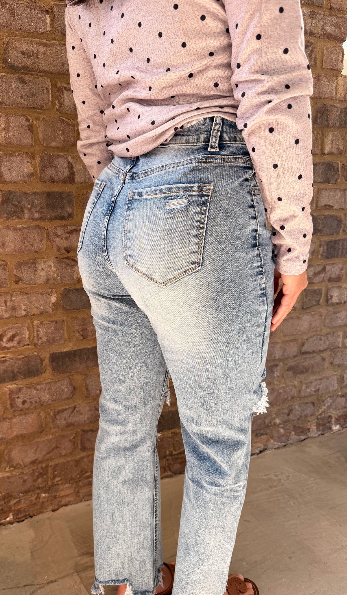 Hem Ripped Jeans