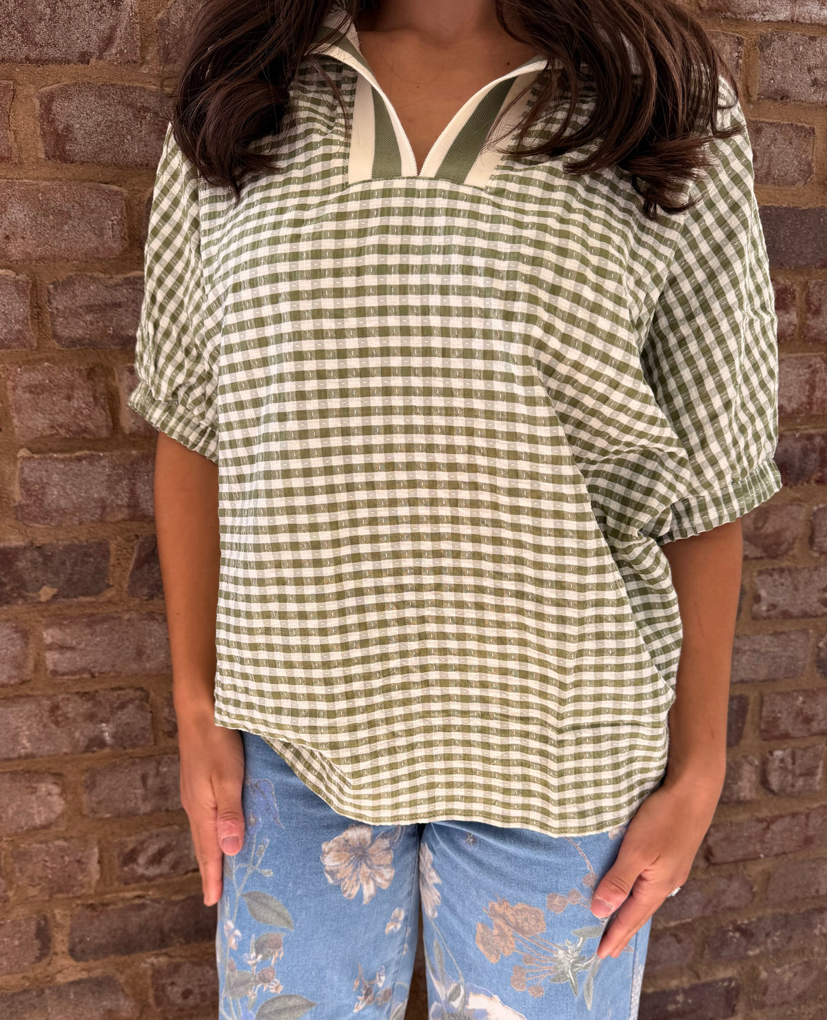 Lily Gingham Blouse