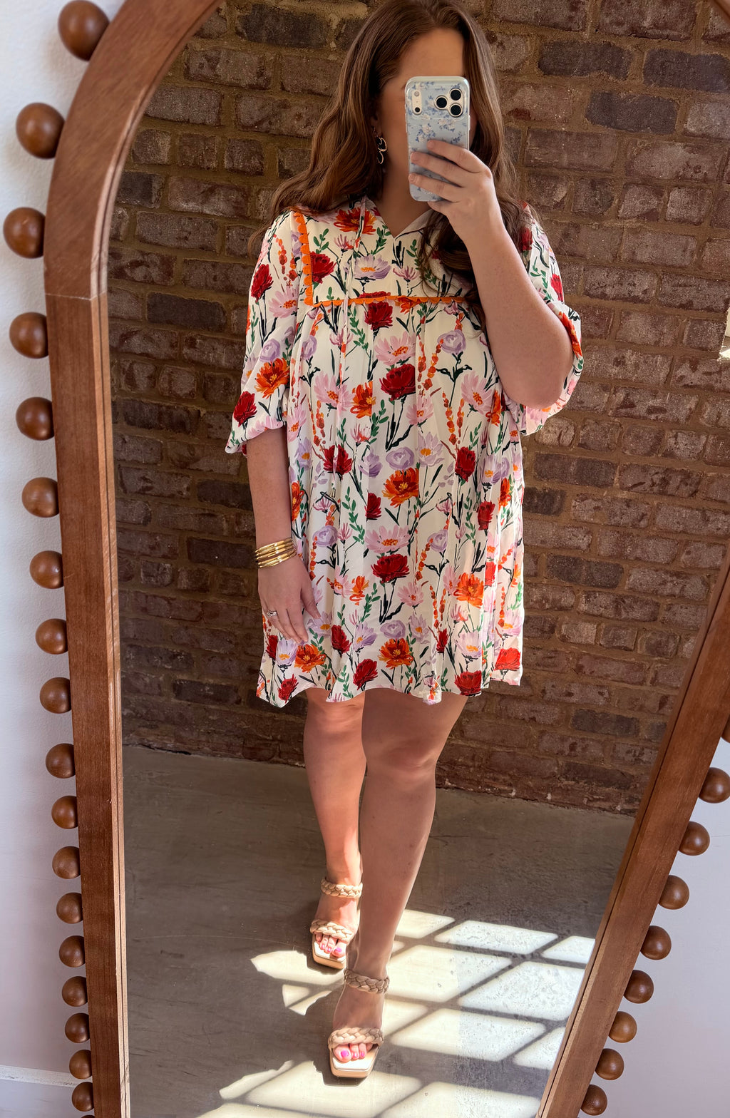 Kacie Floral Puff Sleeve Mini
