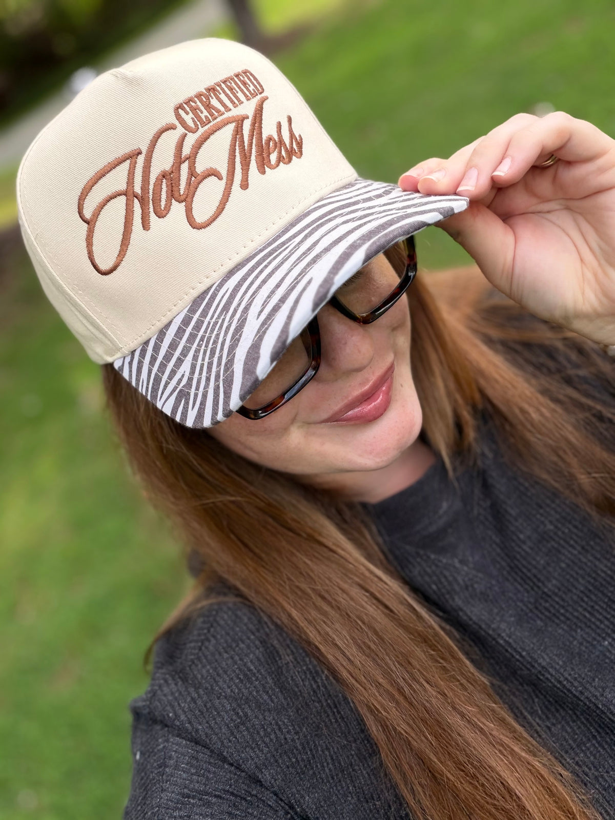 Certified Hot Mess Zebra Hat