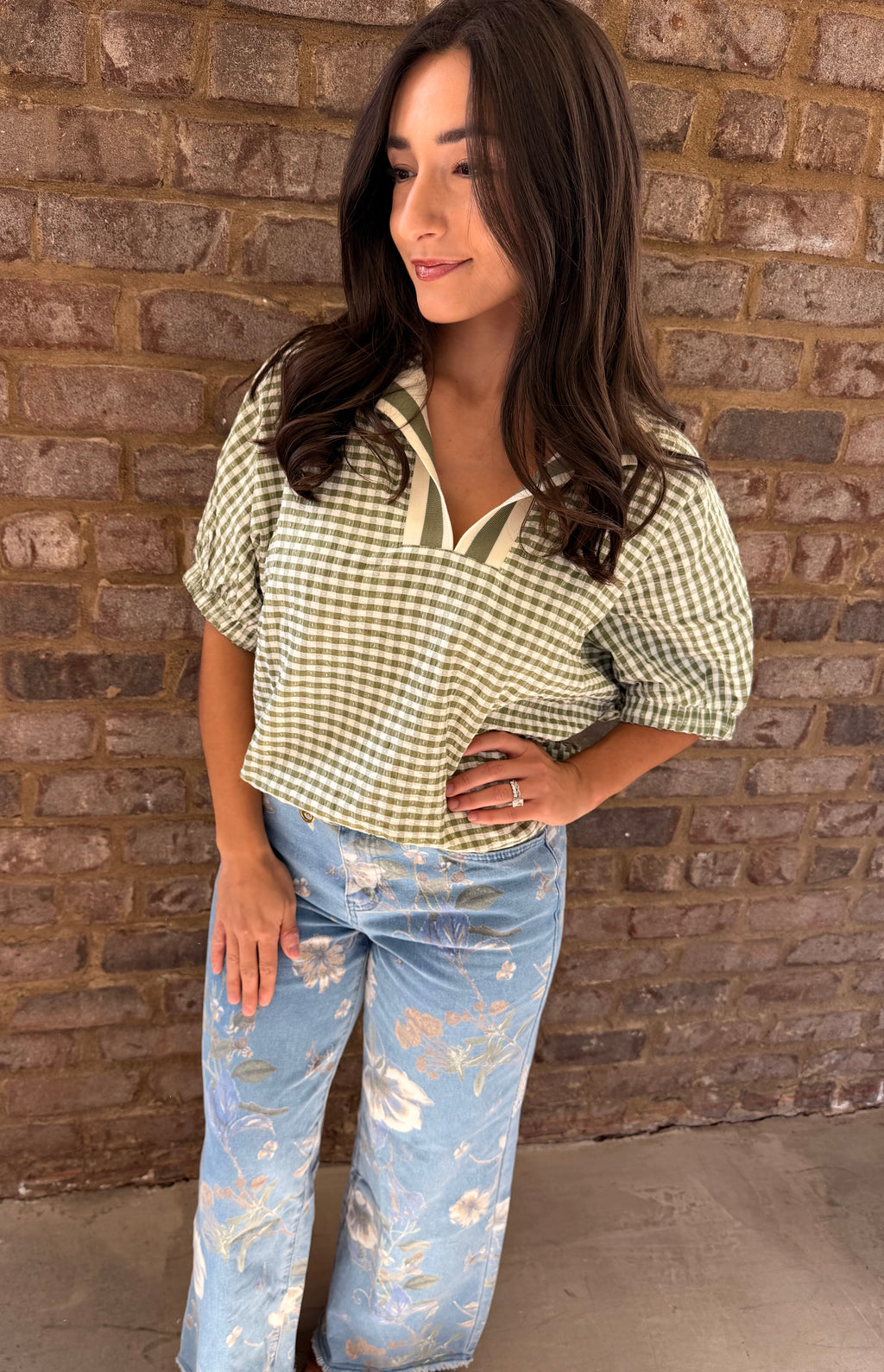 Lily Gingham Blouse