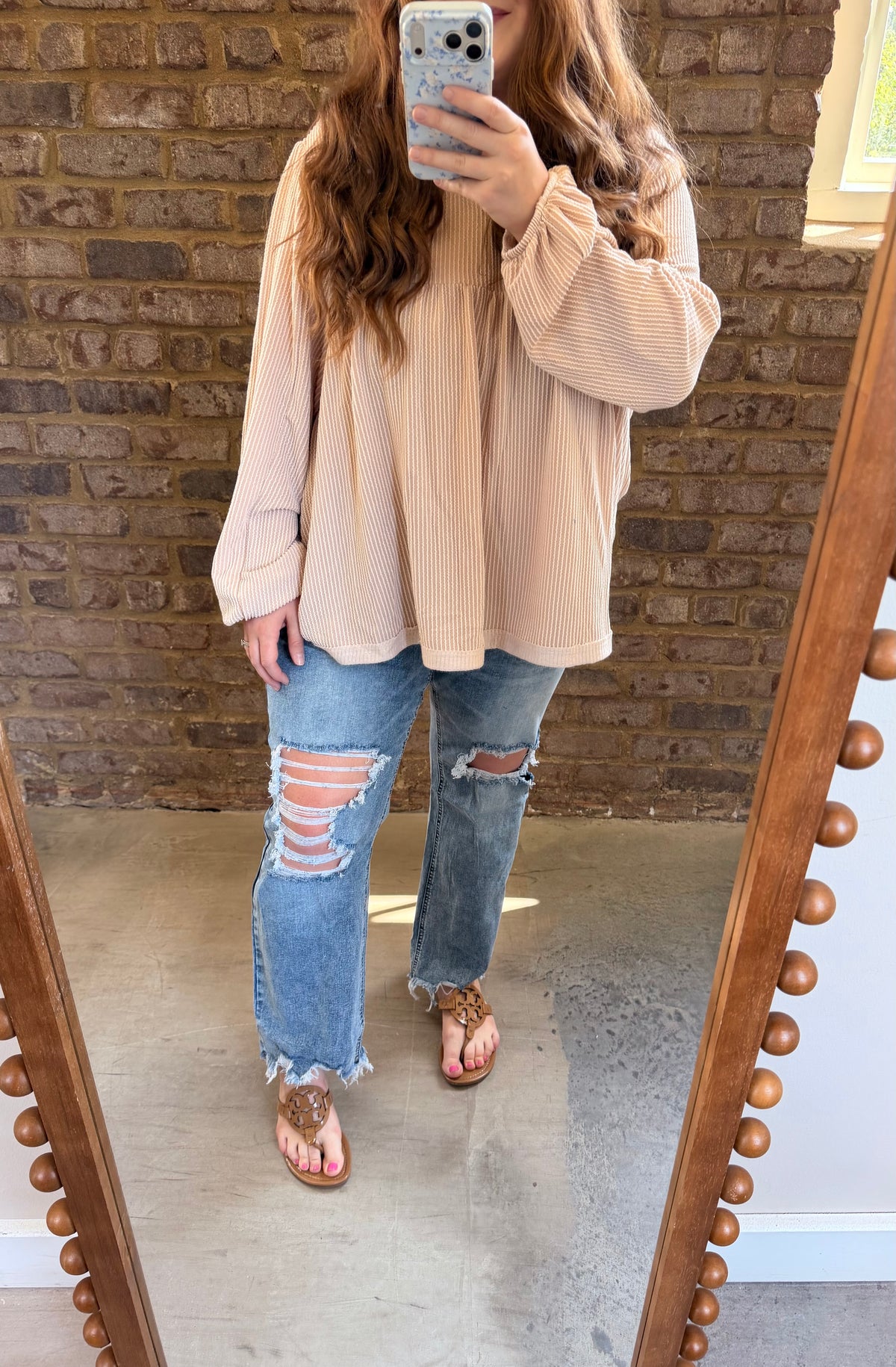 Hem Ripped Jeans