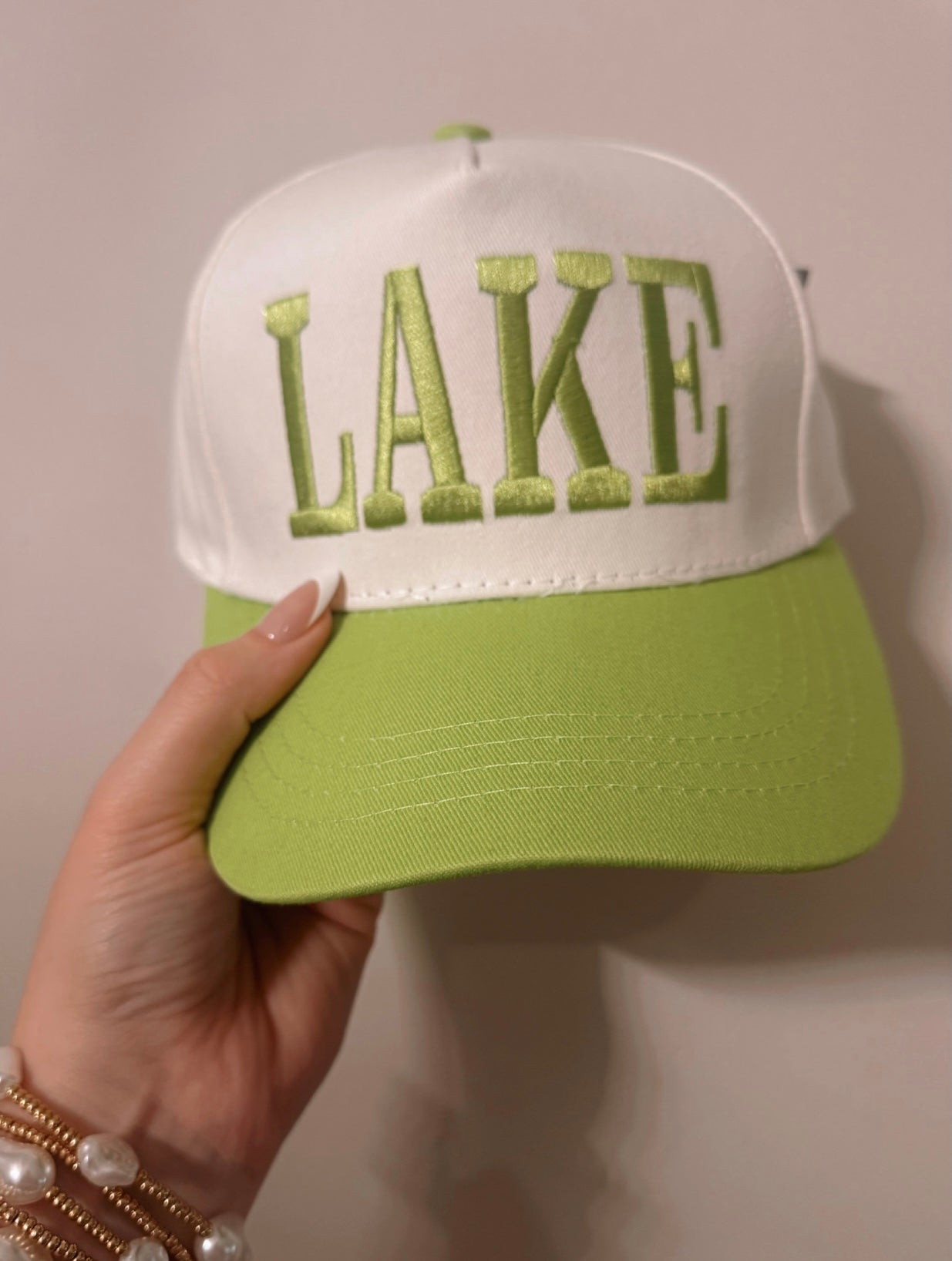 Pistachio Lake Embroidered hat