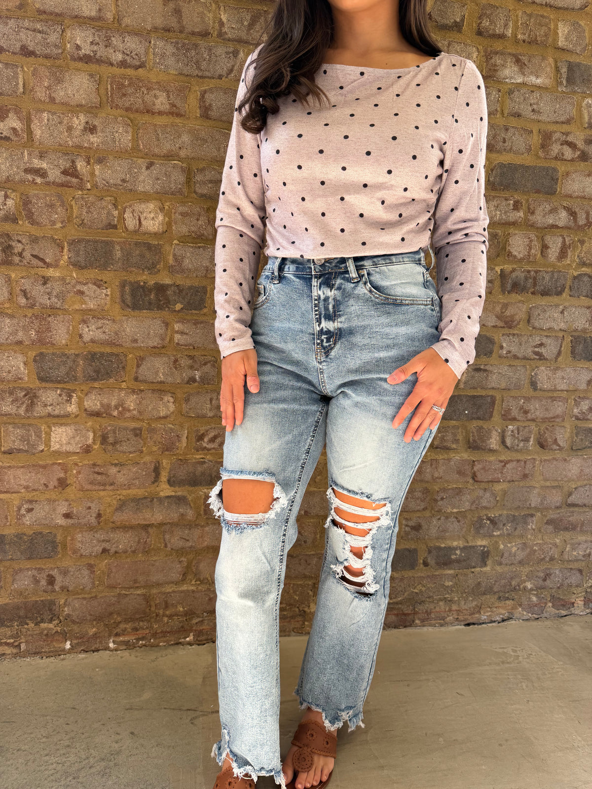 Hem Ripped Jeans