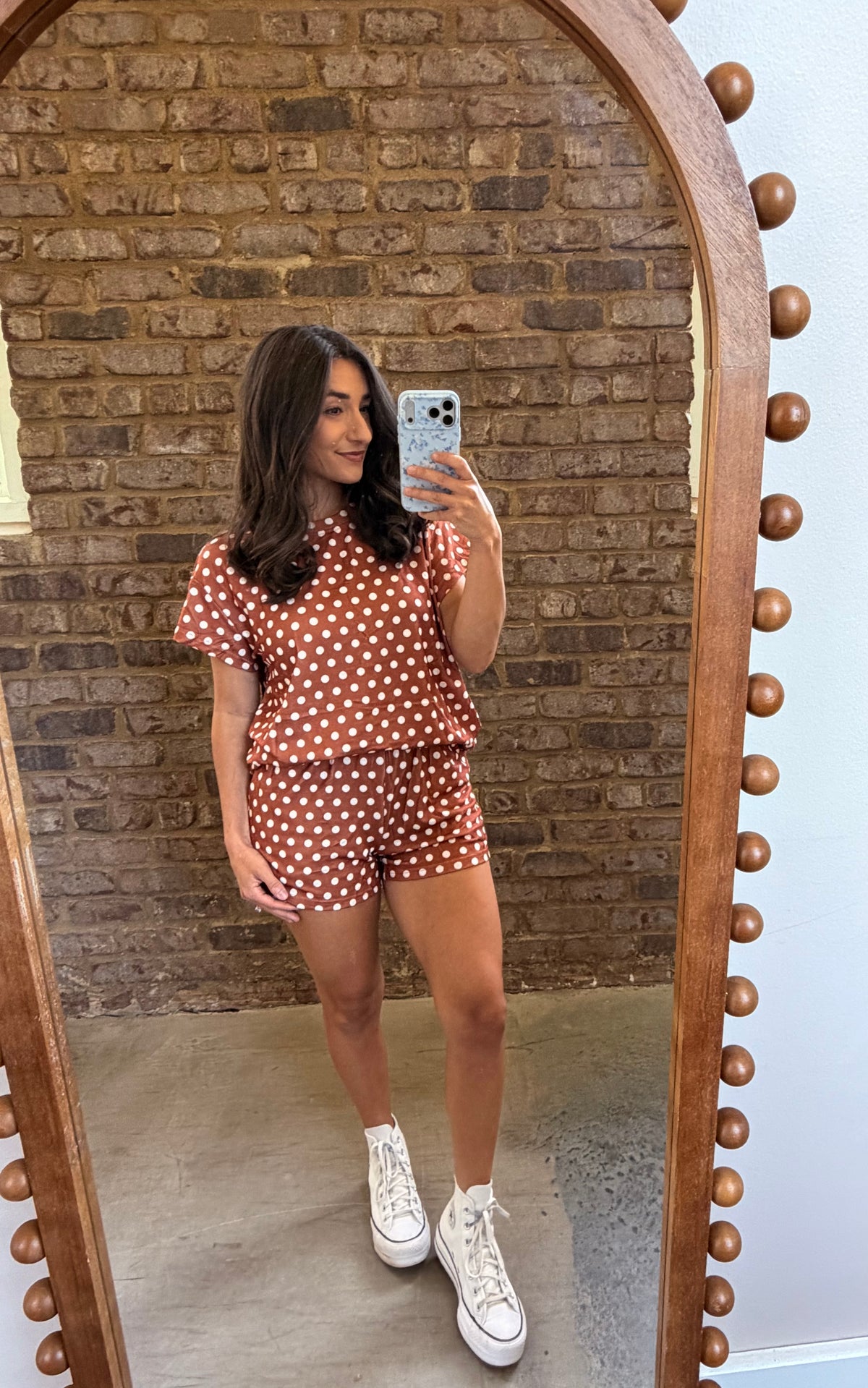 Mocha Polka Dot Set