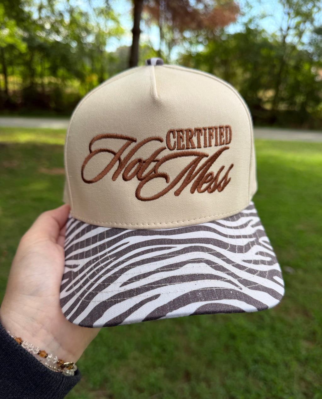 Certified Hot Mess Zebra Hat