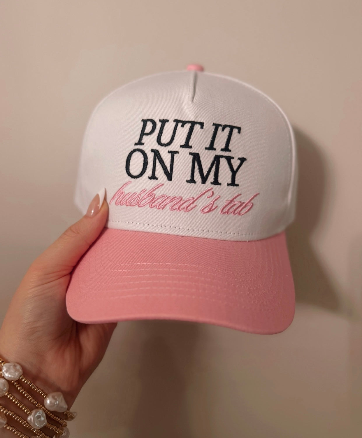 Husbands Tab Trucker hat