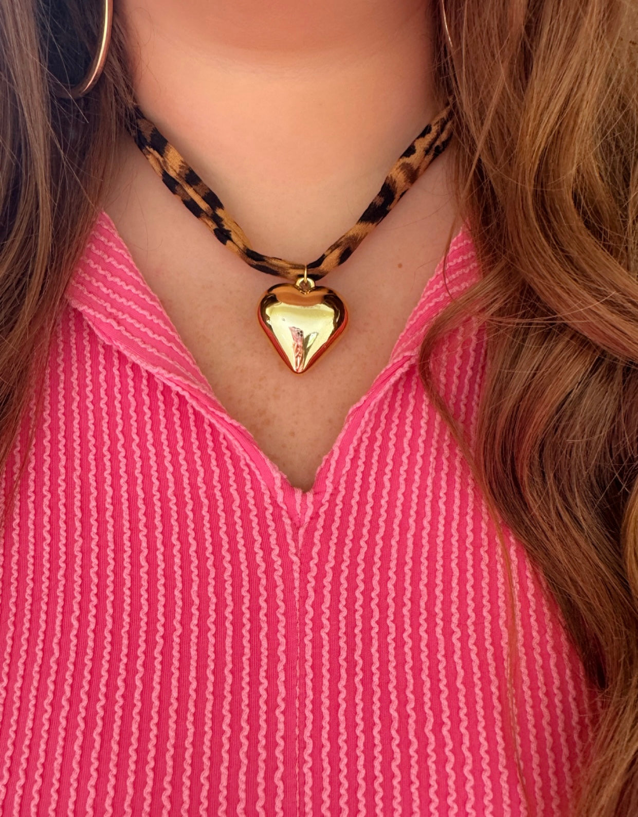Cheetah Heart Necklace