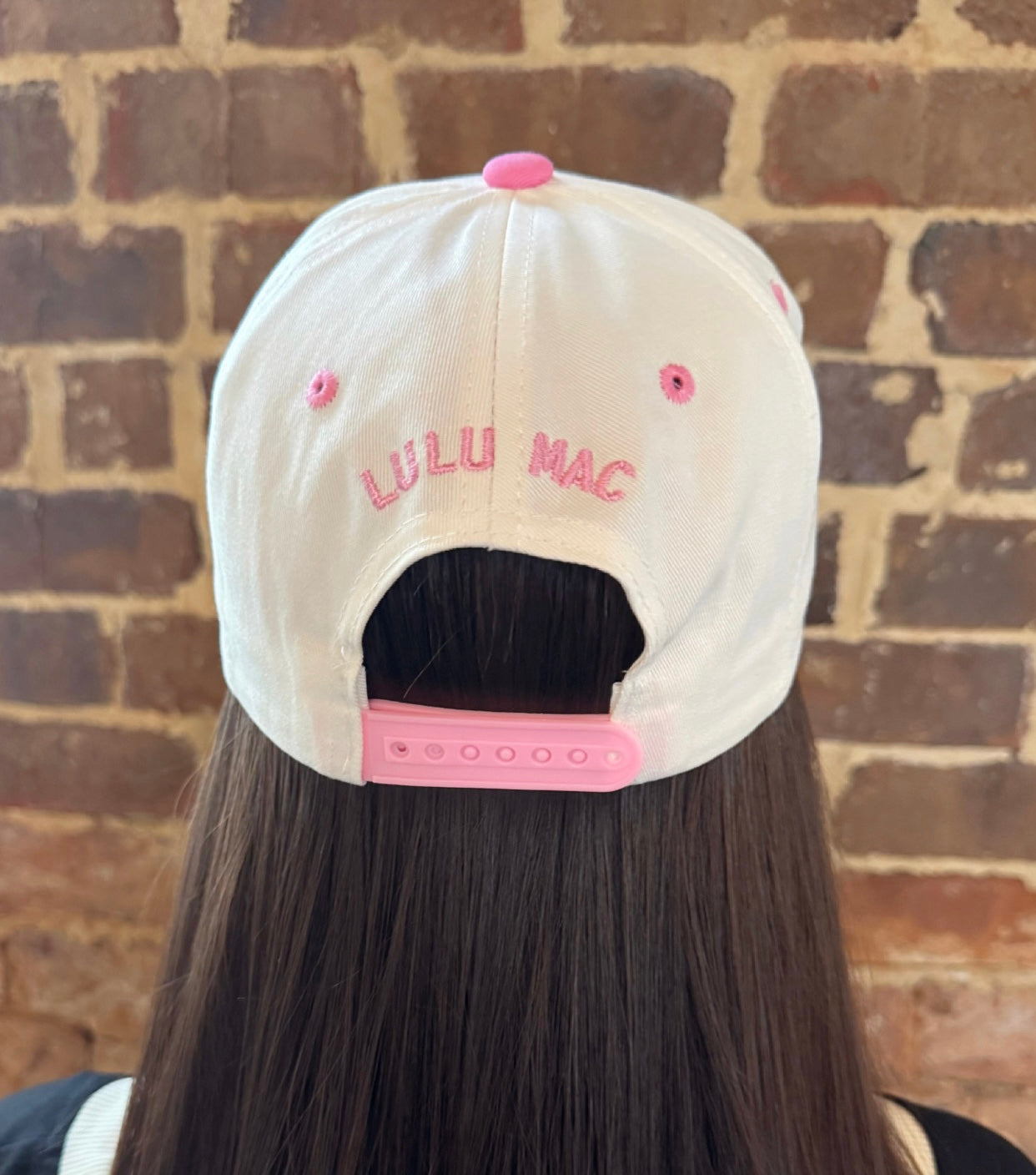 Hot Pink Beach Embroidered Hat