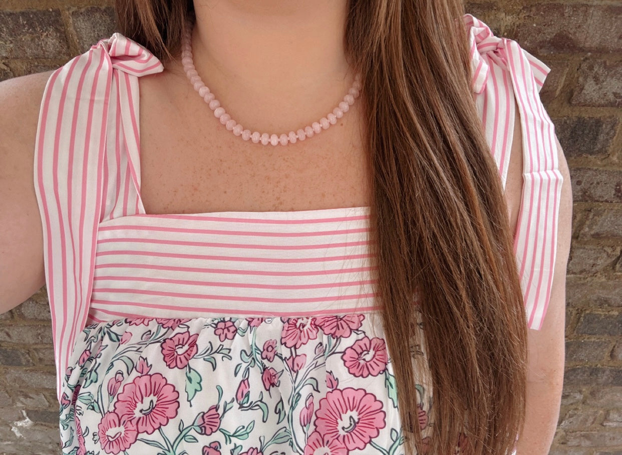 Pink Beaded Necklace