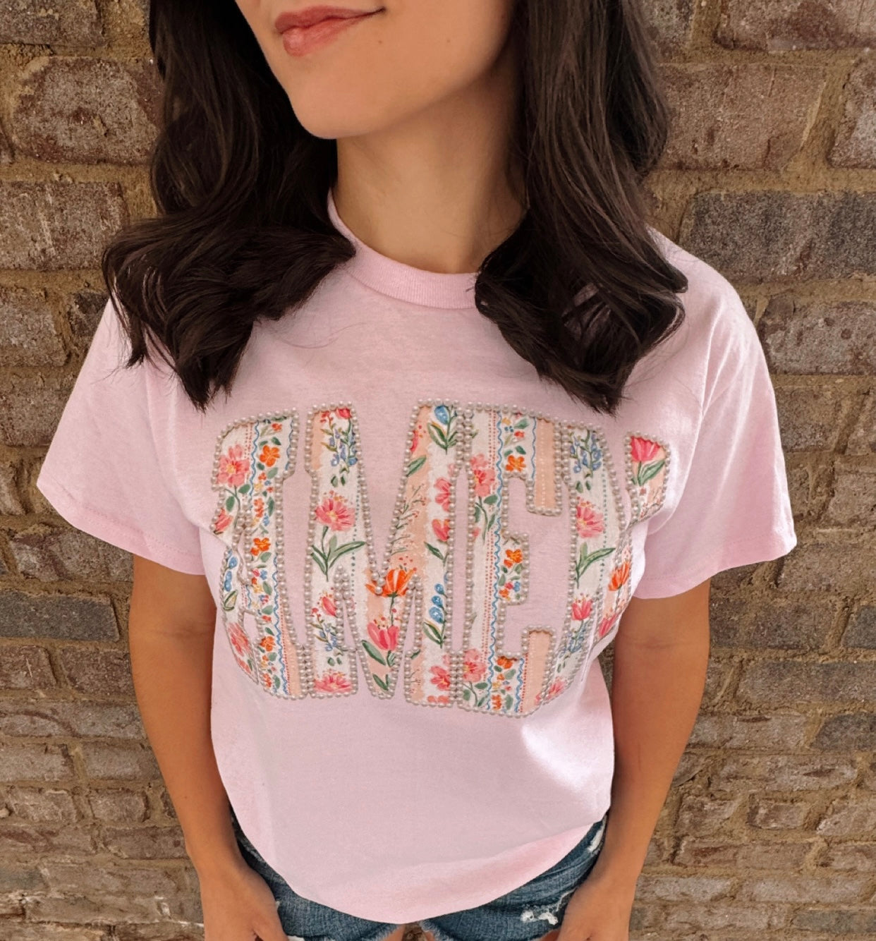 Floral Amen Graphic tee