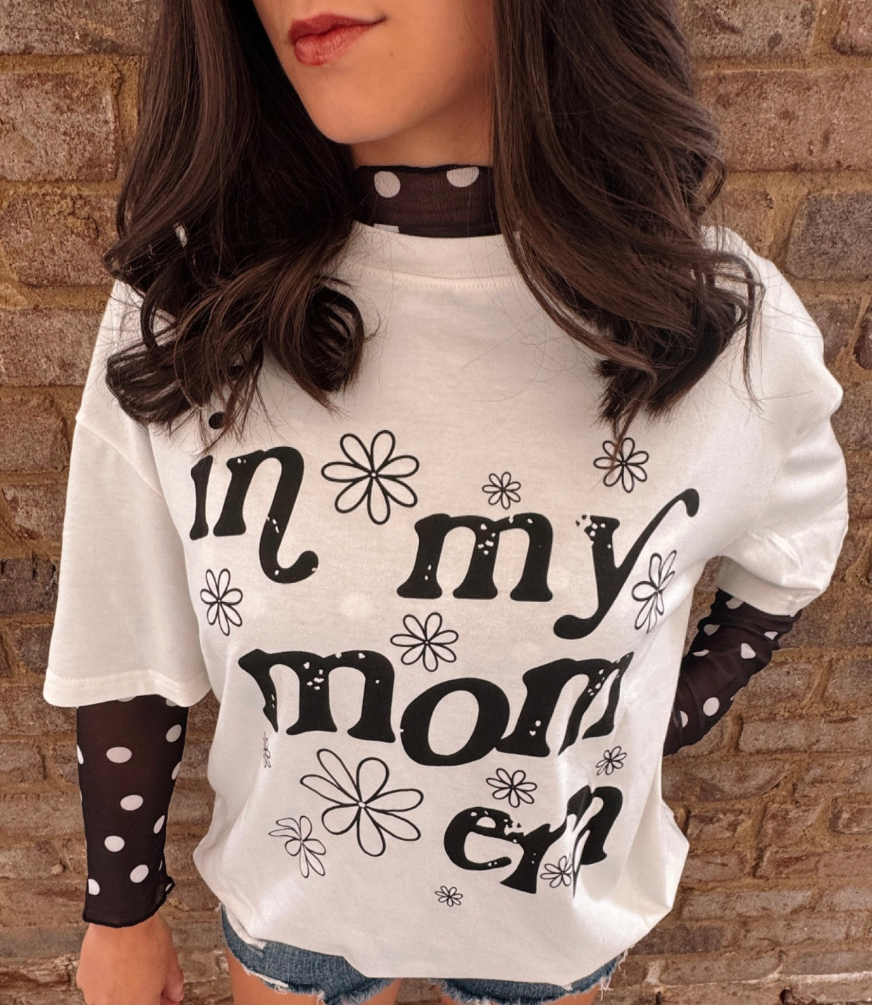 Polka Dot Mesh shirt