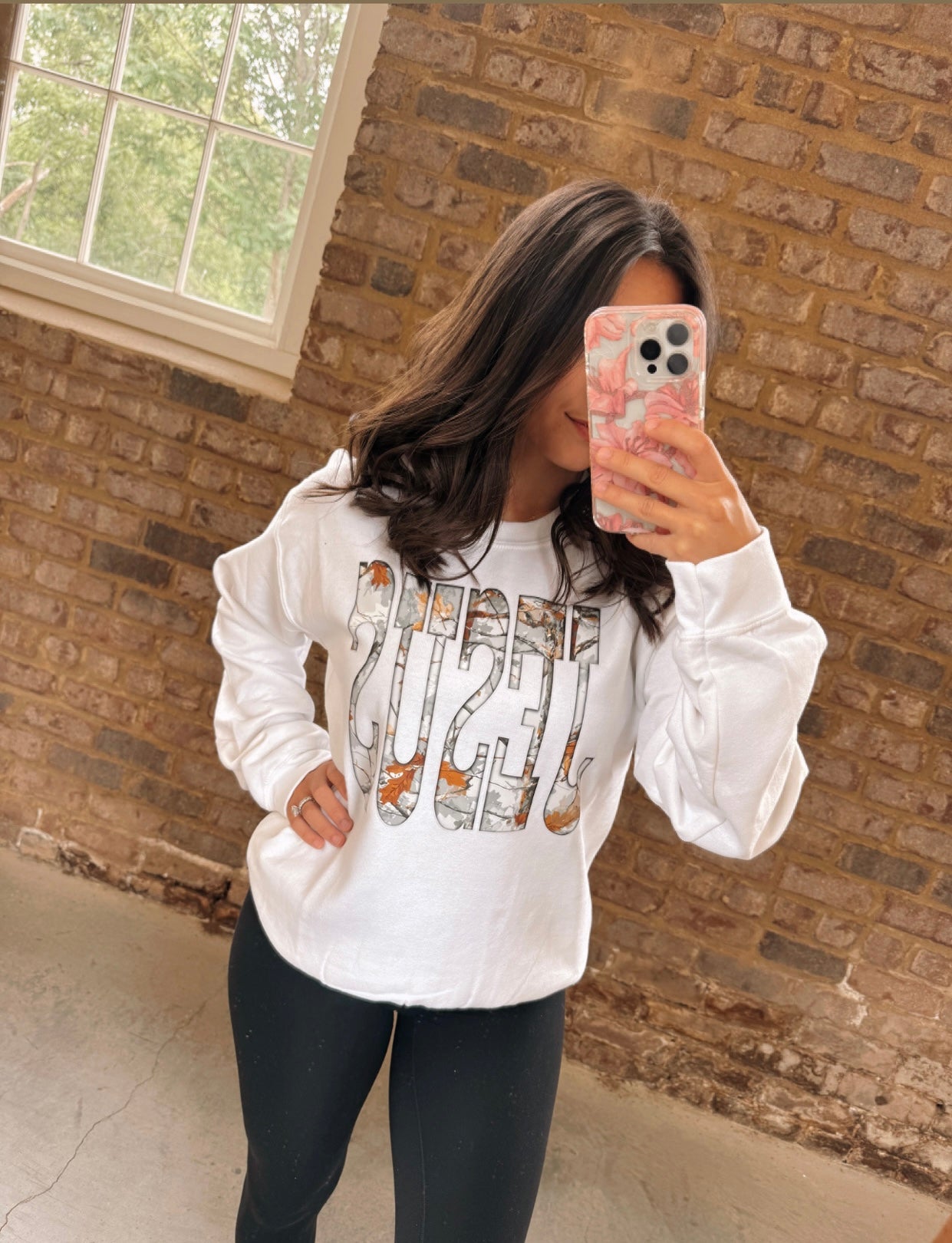 Camo Jesus Crewneck